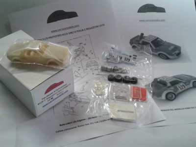 Kit Fiat Abarth X1/9 Prototipo #529 Giro Automobilistico d'Italia 1974 Clay Regazzoni - Resin Kit 1:43